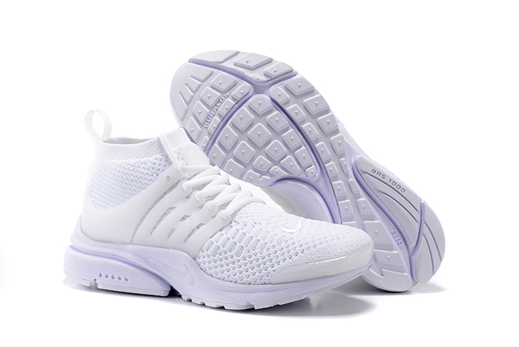 Women Nike Air Presto Flyknit Ultra All White Shoes